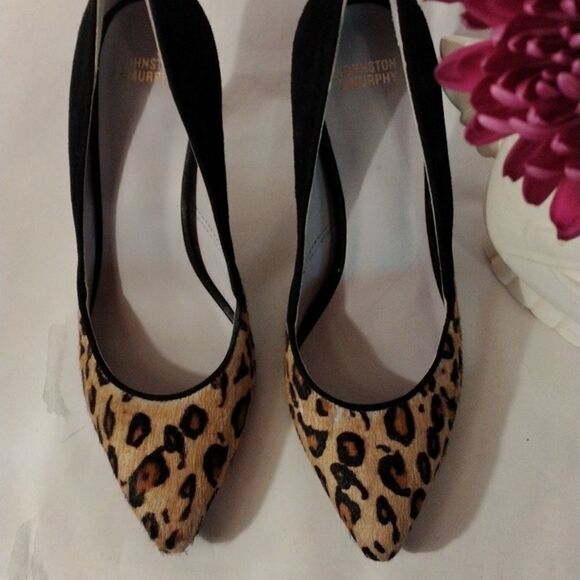 Johnston & Murphy Calf Hair, Animal Print Heels - Picture 12 of 12